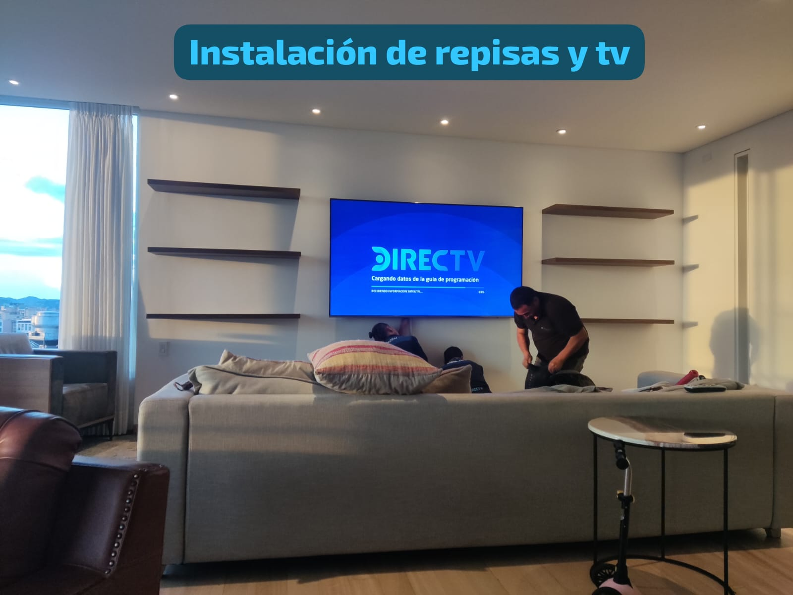 Repisas instaladas